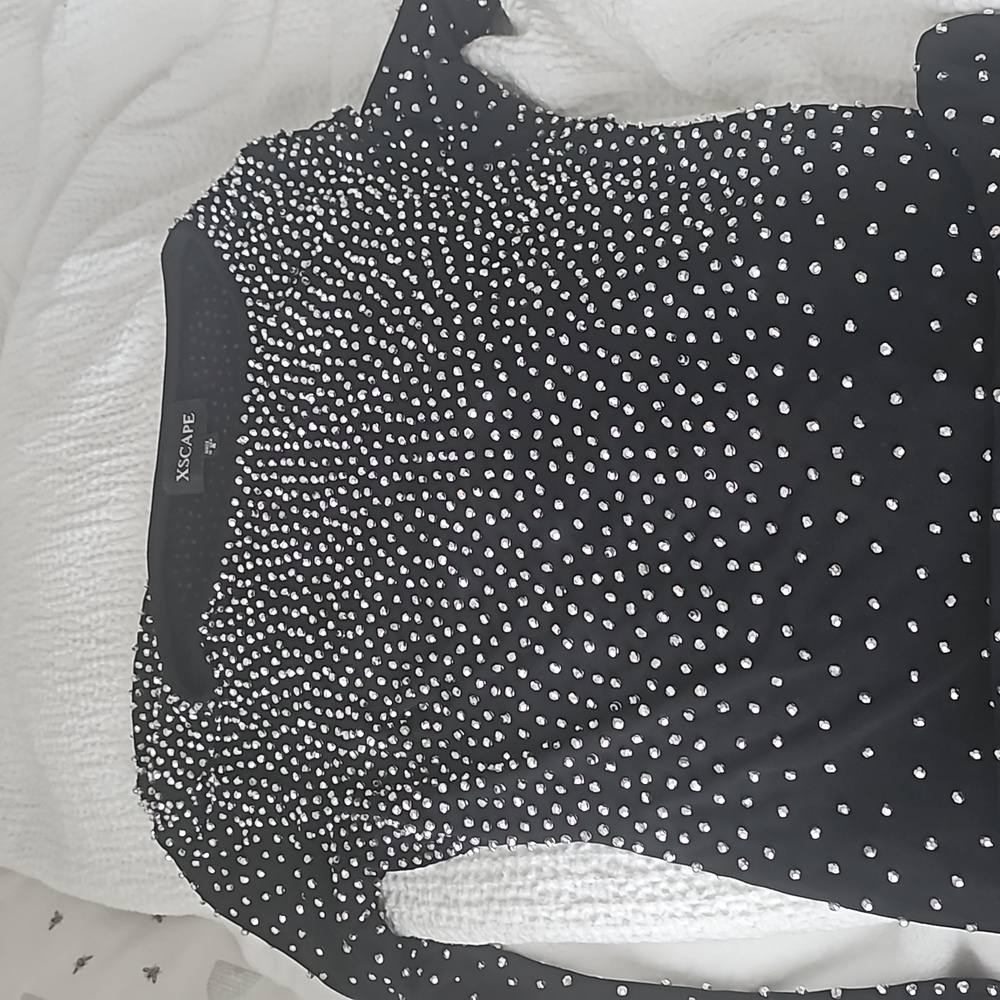 Xscape long sleeve maxi dress